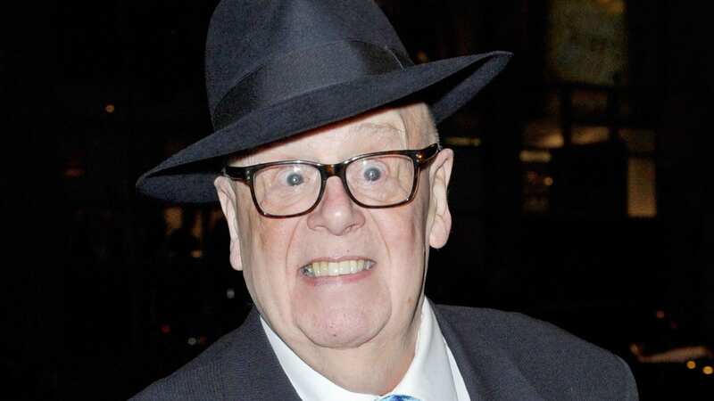 Fred Elliot star, John Savident, made an appearance at a Gala Bingo Christmas party in 2013 in one of his last public sightings (Image: Mcpix Ltd/REX/Shutterstock)