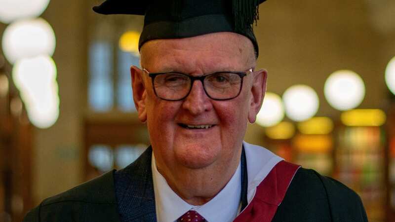 Paul Deal lost most of his sight during his degree (Image: University of Bristol/SWNS)