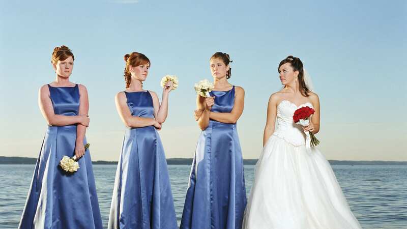 A woman has told how she and her fellow bridesmaids went against the bride