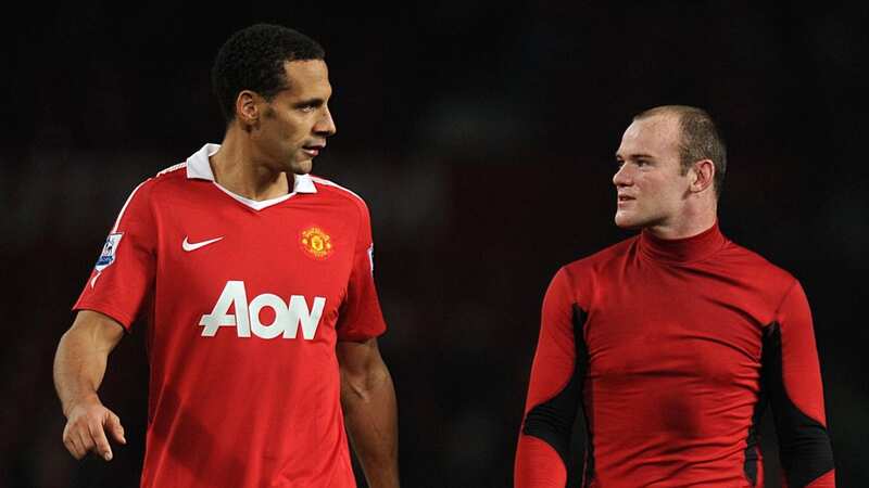 Former Manchester United teammates Rio Ferdinand and Wayne Rooney (Image: PA)