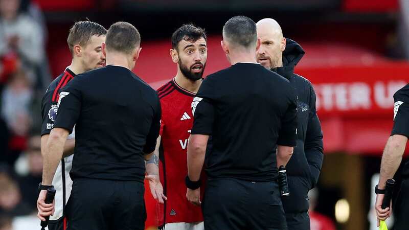Bruno Fernandes and Manchester United endured an afternoon to forget against Fulham (Image: James Gill/Danehouse)