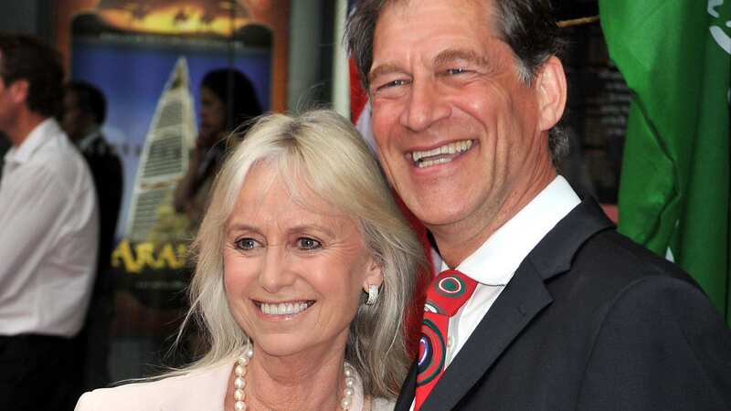 Simon MacCorkindale died from bowel cancer, here he is with his wife Susan George (Image: PA)
