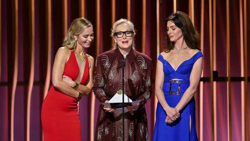 Meryl Streep, Emily Blunt and Anne Hathaway all reunited at the SAG Awards (Image: Variety via Getty Images)