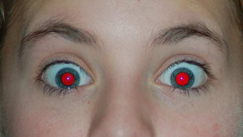 The reason your eyes turn red in a camera flash has left people creeped out (stock photo) (Image: Wikipedia)