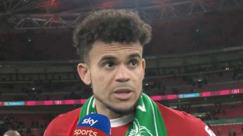 Luis Diaz speaks after winning the Carabao Cup (Image: Sky Sports)