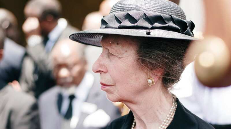 Princess Anne at the funeral for the late Namibian President Hage Geingob (Image: AFP via Getty Images)