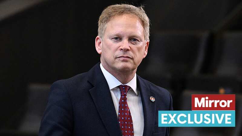 Grant Shapps was picked up by an RAF helicopter ahead of a Cabinet meeting in Yorkshire (Image: AFP via Getty Images)