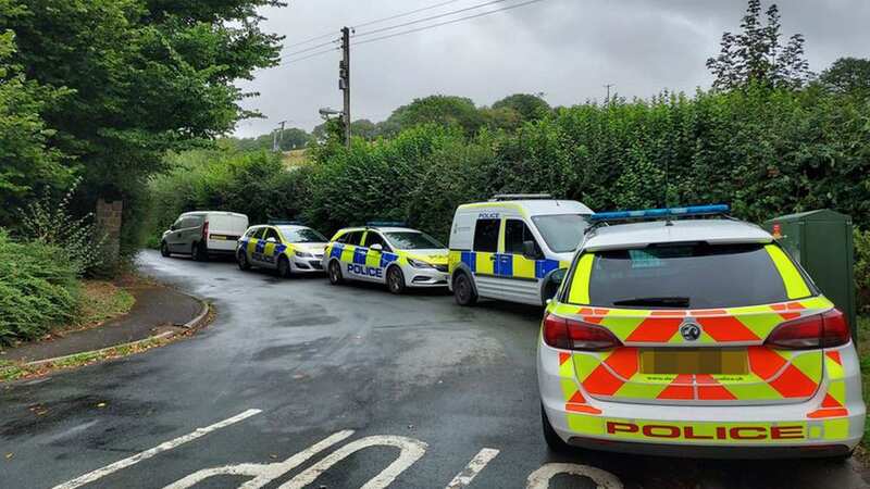 Police at the scene of the alleged murder in Devon back in August 2022 (Image: Alex Davis/DevonLive/BPM MEDIA)