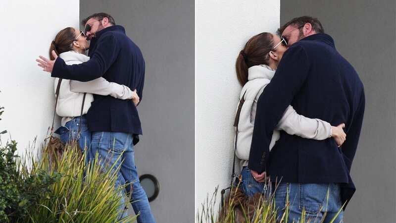 Jennifer Lopez and Ben Affleck shared a steamy PDA session on the street in California