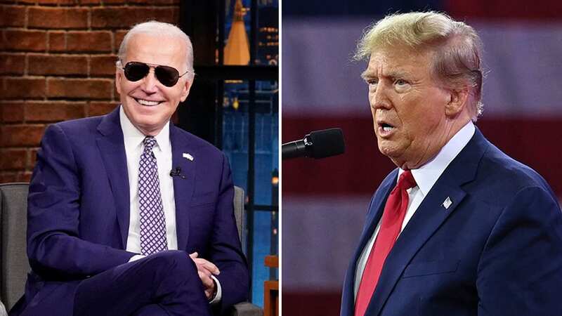Joe Biden made the jab while appearing on a late-night talk show (Image: AFP via Getty Images)