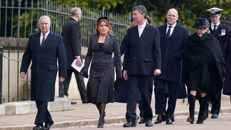 The Duke and Duchess of York arrived alongside Princess Anne and Sir Timothy Laurence (Image: Chris Jackson/PA Wire)