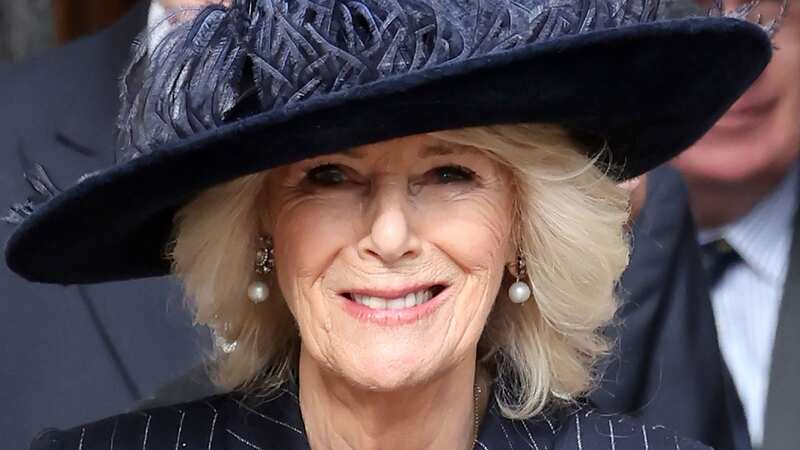 Queen Camilla at the memorial for the late King Constantine of Greece (Image: PA)