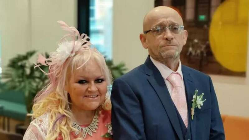 Hayley McAleer and her husband, Liam, on the day of their son Jake