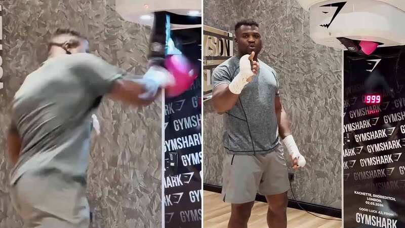 Anthony Joshua sent "death" warning as Francis Ngannou shows off power