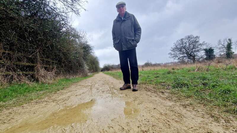 Steve Brooker on the path dubbed the 