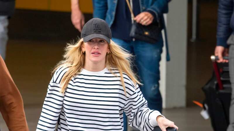 Ellie Goulding arrives back in the UK after confirming the end of her marriage (Image: CLICK NEWS AND MEDIA)