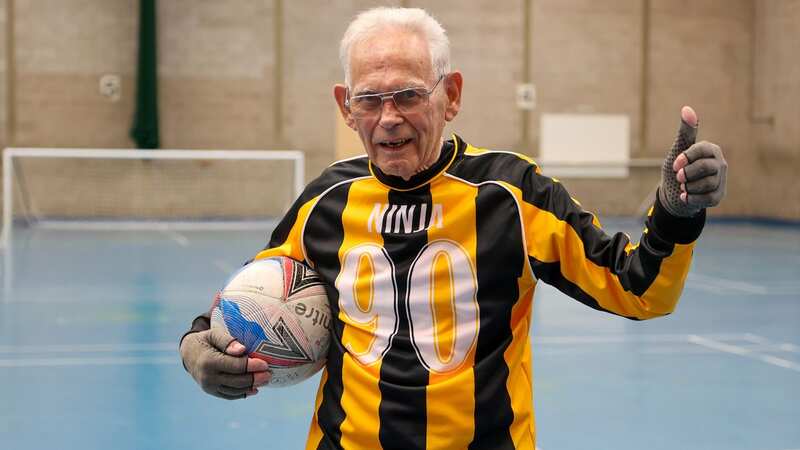 Walking footballer Mike Fisher, 90, is nicknamed 
