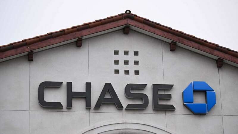 Signage is displayed outside of a Chase Bank branch in Redondo Beach, California