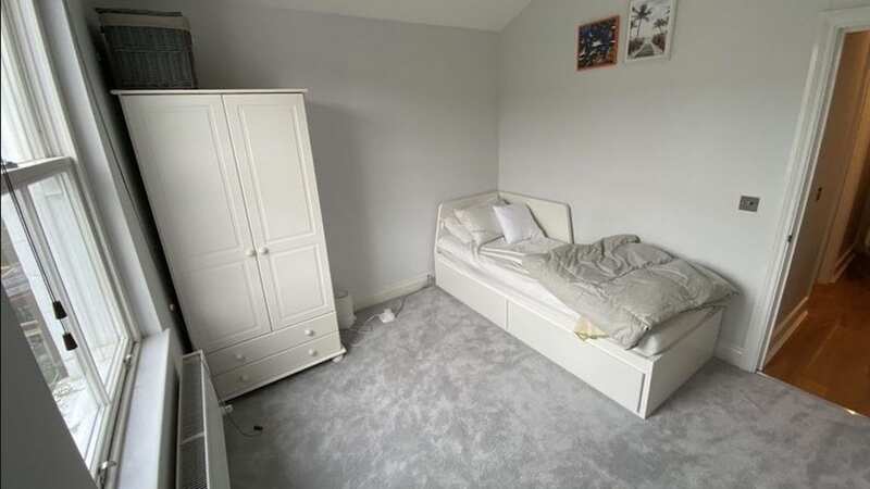 The dull bedroom is a bargain price for London - but comes with a catch (Image: SpareRoom)