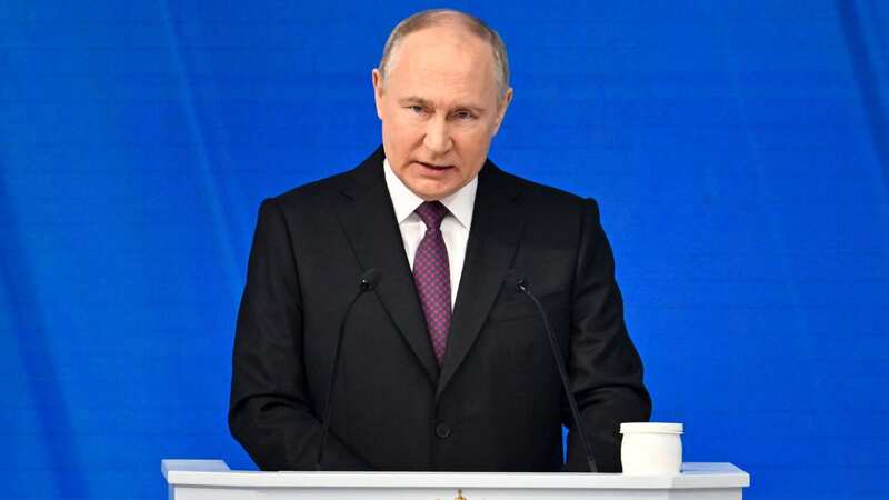 Russian President Vladimir Putin delivers his annual state of the nation address (Image: AFP via Getty Images)