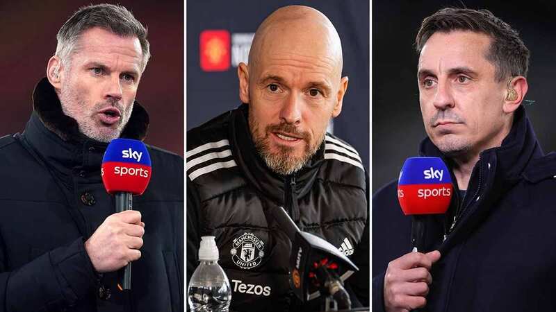 Gary Neville has criticised Erik ten Hag for hitting out at Jamie Carragher in a press conference