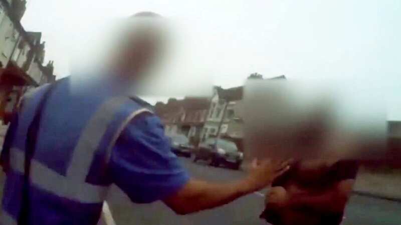 Traffic warden hurled to ground by fuming thug who he