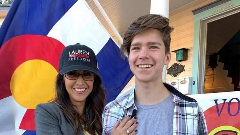 Controversial Republican Lauren Boebert with her son Tyler (Image: Instagram/Lauren Boebert)