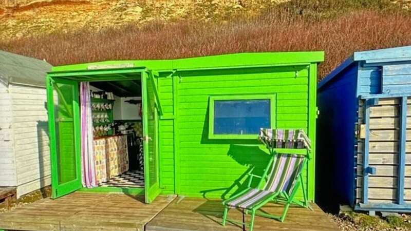 There beach hut featured in Britain