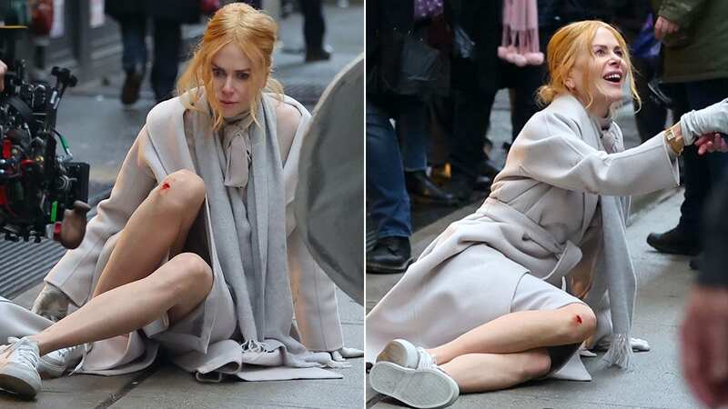 Nicole Kidman fell on set