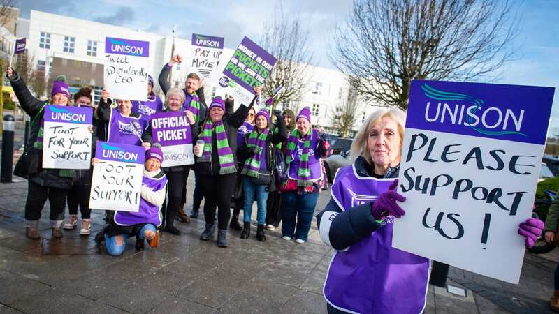 Staff striking over unpaid bonuses (Image: Will Johnston Photography)