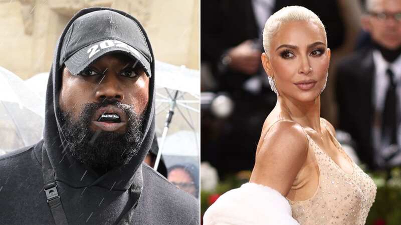 Kanye West lashed out at his ex-wife, Kim Kardashian