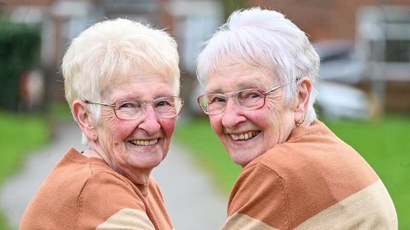 The twins say they often know when the other is not feeling well and regularly turn up to each other’s houses wearing identical outfits. (Image: Emma Trimble / SWNS)