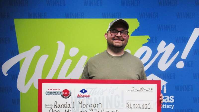 Randall Morgan became a millionaire after winning a $1 million lottery prize (Image: Provided by The Arkansas Scholarship Lottery)