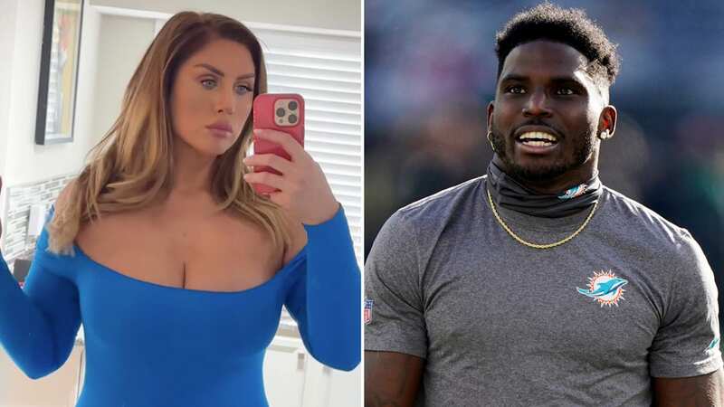 Tyreek Hill is accused of causing Sophie Hall