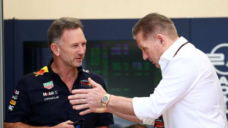 Christian Horner linked back up with the Red Bull team before the Bahrain Grand Prix (Image: Getty Images)