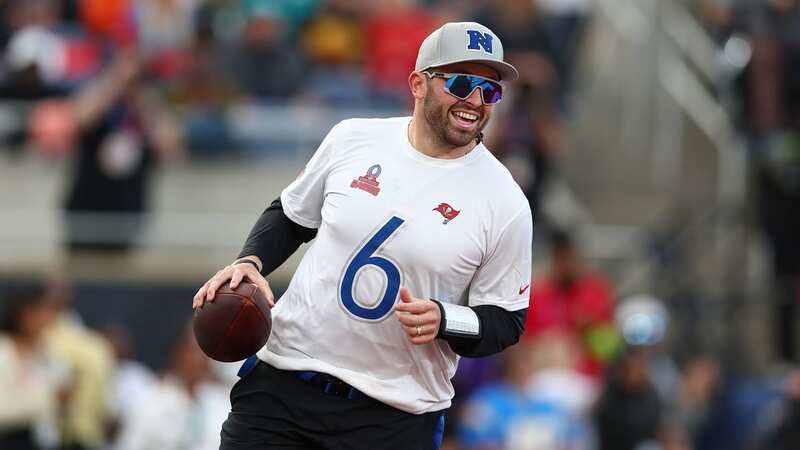 ORLANDO, FLORIDA - FEBRUARY 04: Baker Mayfield #6 of the Tampa Bay Buccaneers and NFC celebrates during the in the second half of the 2024 NFL Pro Bowl Games at Camping World Stadium on February 04, 2024 in Orlando, Florida. (Photo by Megan Briggs/Getty Images) (Image: Megan Briggs/Getty Images)