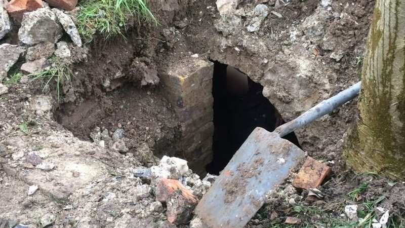 Shocked mum finds hidden underground tunnel and shelter in back garden