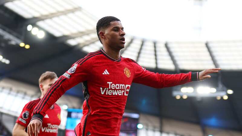 Marcus Rashford scored a stunning goal for Manchester United in Sunday