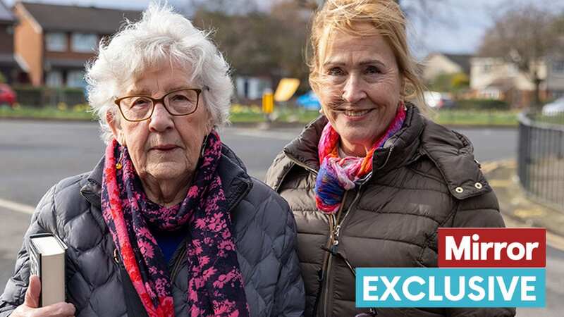 Pictured: Barbara Laidler, 88 (left) with daughter Lynn Wilkins, 59 (right) (Image: Andy Commins / Daily Mirror)