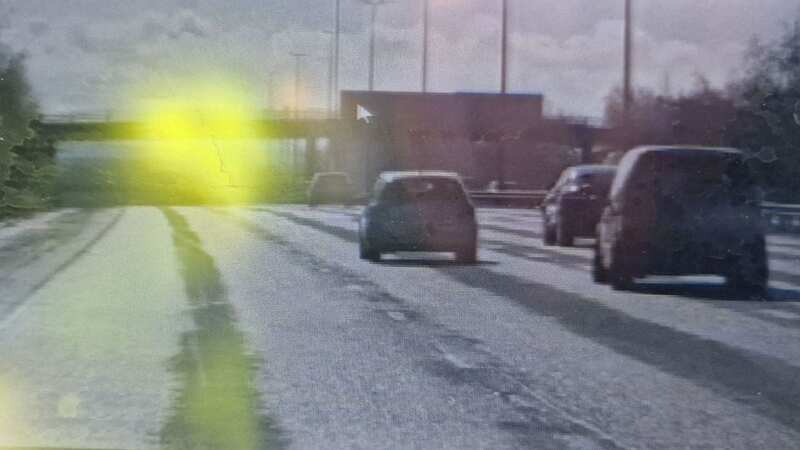 An image shared by police of the middle-lane hogger (Image: GMP)
