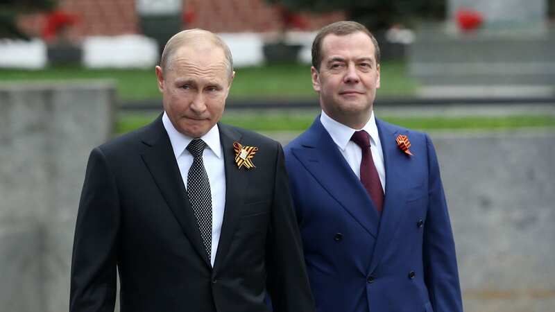 Russian President Vladimir Putin with Dmitry Medvedev (Image: Getty Images)