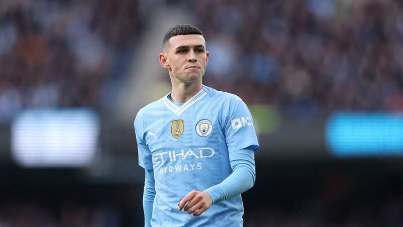 Phil Foden scored twice in the Manchester derby (Image: Mike Egerton/PA Wire)