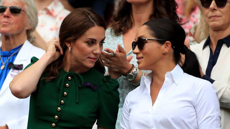 Meghan Markle and Kate Middleton attended Wimbledon in 2019 (Image: PA)