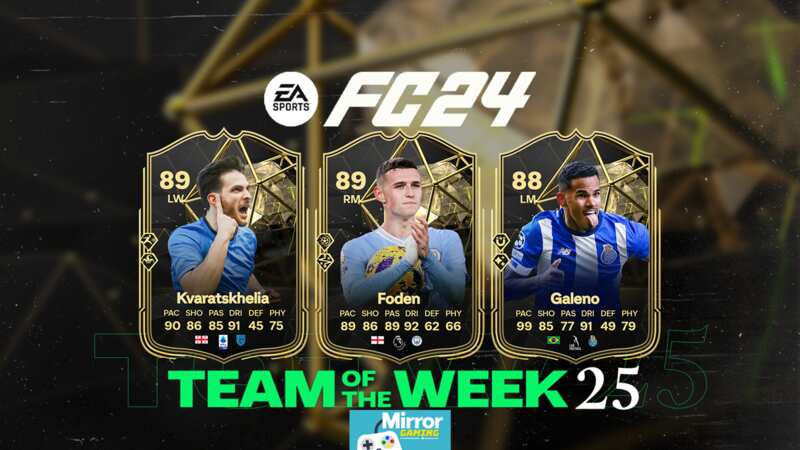 The EA FC 24 TOTW 25 squad will be released soon in Ultimate Team (Image: EA SPORTS)