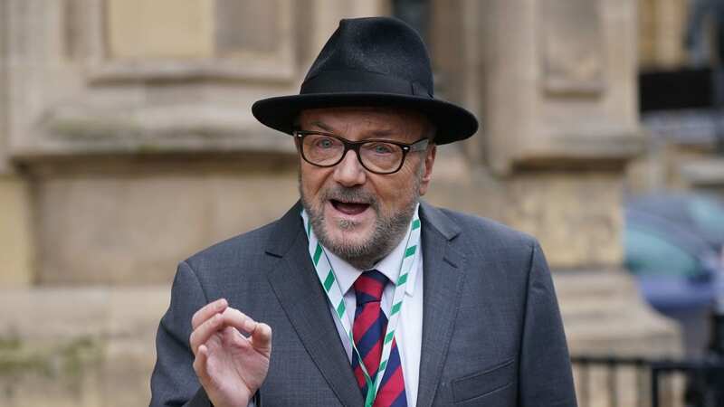 George Galloway gave a surprise press conference to reporters outside Parliament after being sworn in as an MP (Image: PA)