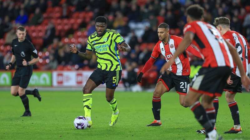 Thomas Partey was back in action for Arsenal at Sheffield United (Image: ProSports/REX/Shutterstock)