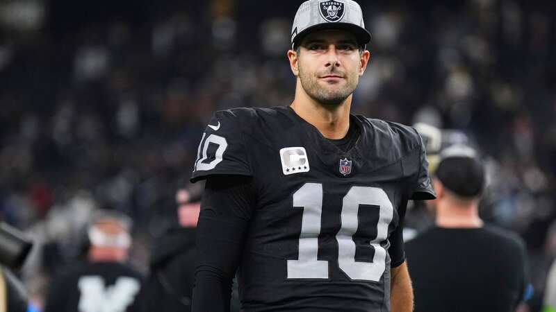 Jimmy Garoppolo is set to be released by the Las Vegas Raiders (Image: Getty)
