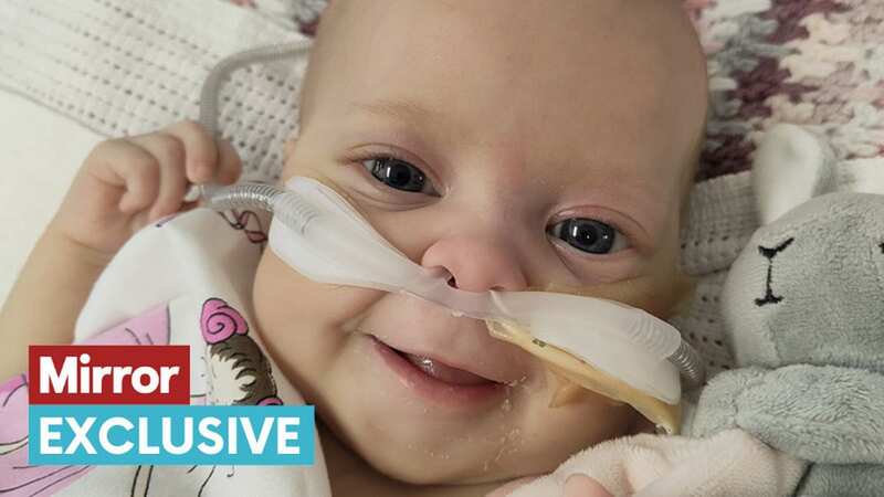 Little Florence-Ivy smiles for the camera in a cute shot taken ahead of her liver transplant after her parents were told a donor had been found for her