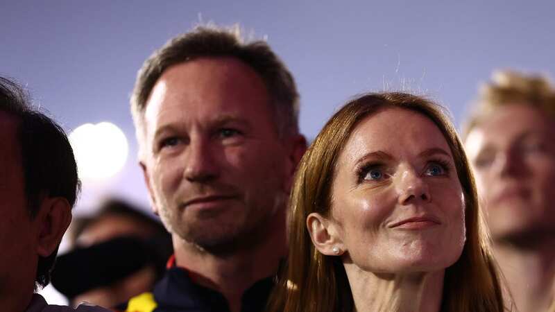 Christian Horner and Geri Halliwell were a united front at the Bahrain Grand Prix (Image: Getty Images)