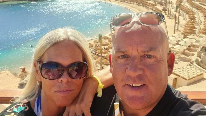 Tony Smith, 57 with his wife, Doris, 50 in Hurghada, Egypt (Image: Tony Smith/SWNS)